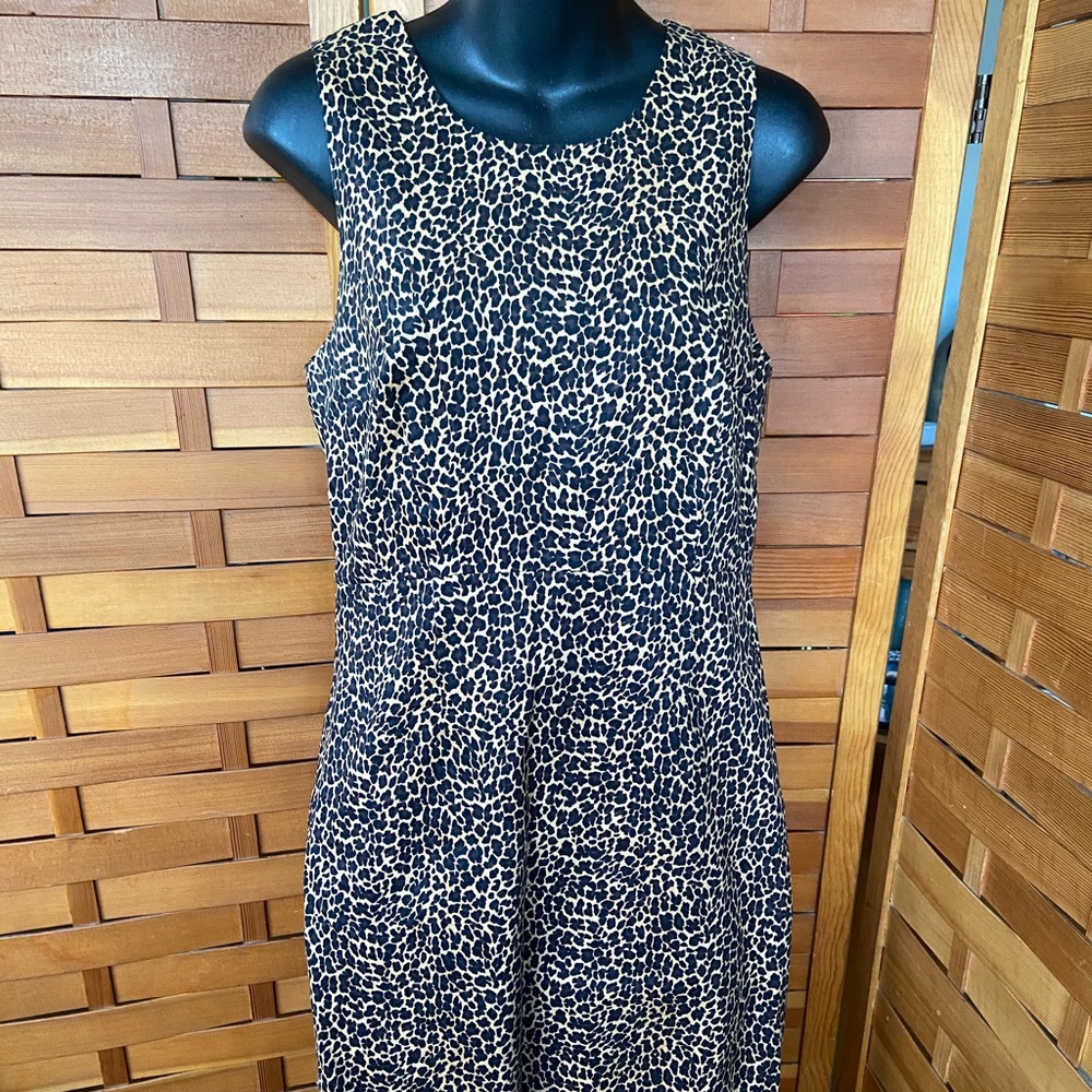 J. Crew animal print dress (4)
